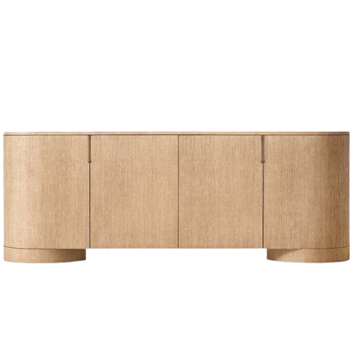 Living room high end minimalism style solid oak modern room furniture wood sideboard