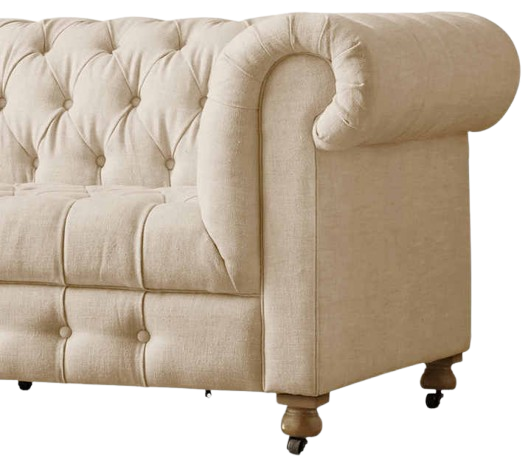 Modern Design Sofa Living Room Furniture Frame Handcrafted Kiln-Dried Solid Hardwood Leather Loveseat Sofas