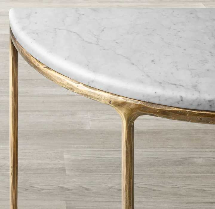 Gold Metal Coffee Table