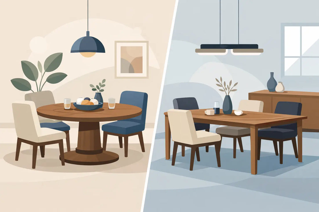 Round Dining Table vs Rectangular for Your Home