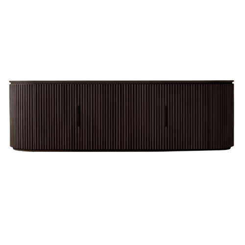 Connecticut Oak Wooden 4-Door Low Sideboards