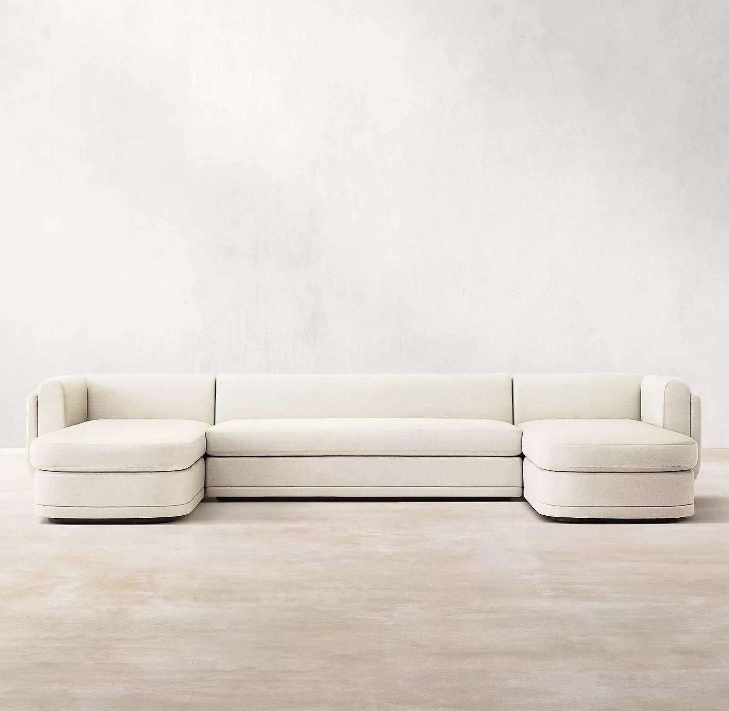 Deep Seat Curved Shape Sofa