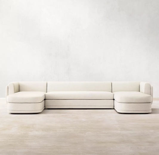 Deep Seat Curved Shape Sofa