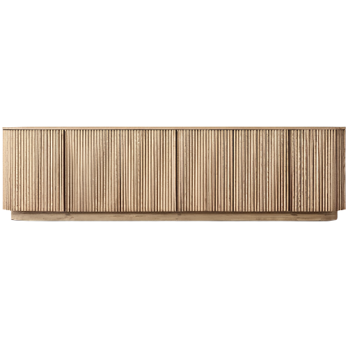 Contemporary Teak Solid Wood Console Stand 4-DOOR SIDEBOARD