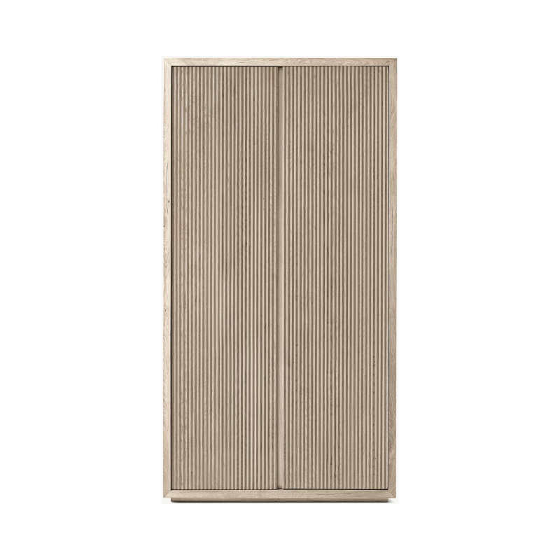 Oak Double Door Wood Sideboard Kitchen Cabinets