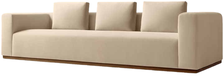 Cream Modern Size Sofa Home Furniture Comfortable Solid Wood Sofas