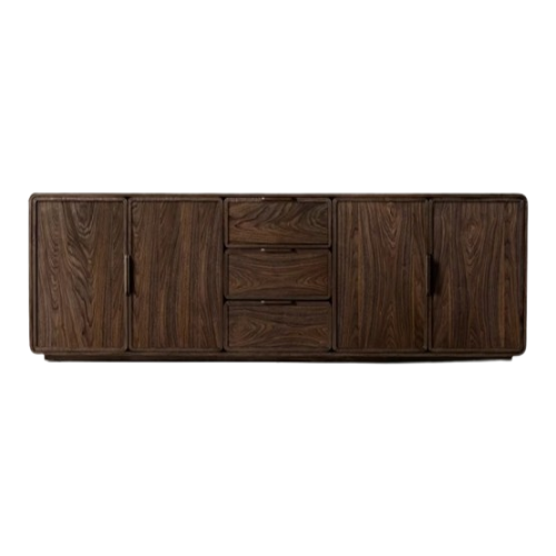 Wood Media Console Tables With Drawers