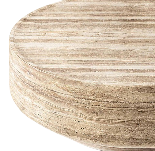 Handcrafted Carved Wooden Coffee Round Table