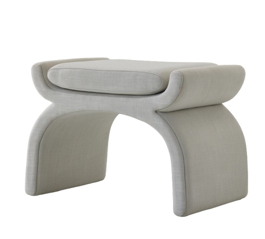 Luxury Design Indoor Furniture Living Room Bedroom Fabric Ottoman Small Stools