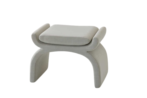 Luxury Design Indoor Furniture Living Room Bedroom Fabric Ottoman Small Stools