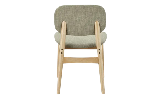 Natural Grey Wood Frame Dining Chairs