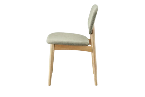 Natural Grey Wood Frame Dining Chairs