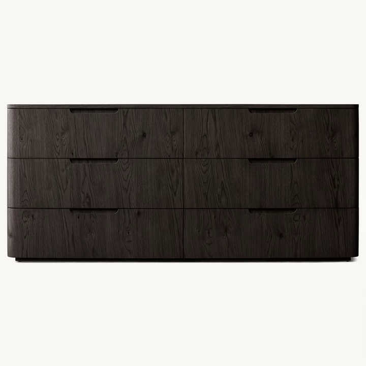 Patrick Solid Wood Furniture 6 Drawers Living Room Dresser