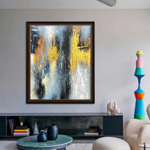 Lucy large canvas painting with frame paintings and wall arts