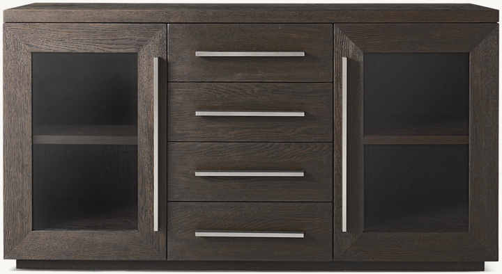 Postmodern Oak Wood Sideboard