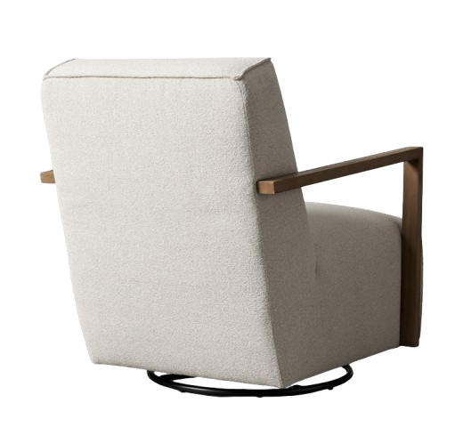 Fiona Fabric Swivel Single Sofa Chair